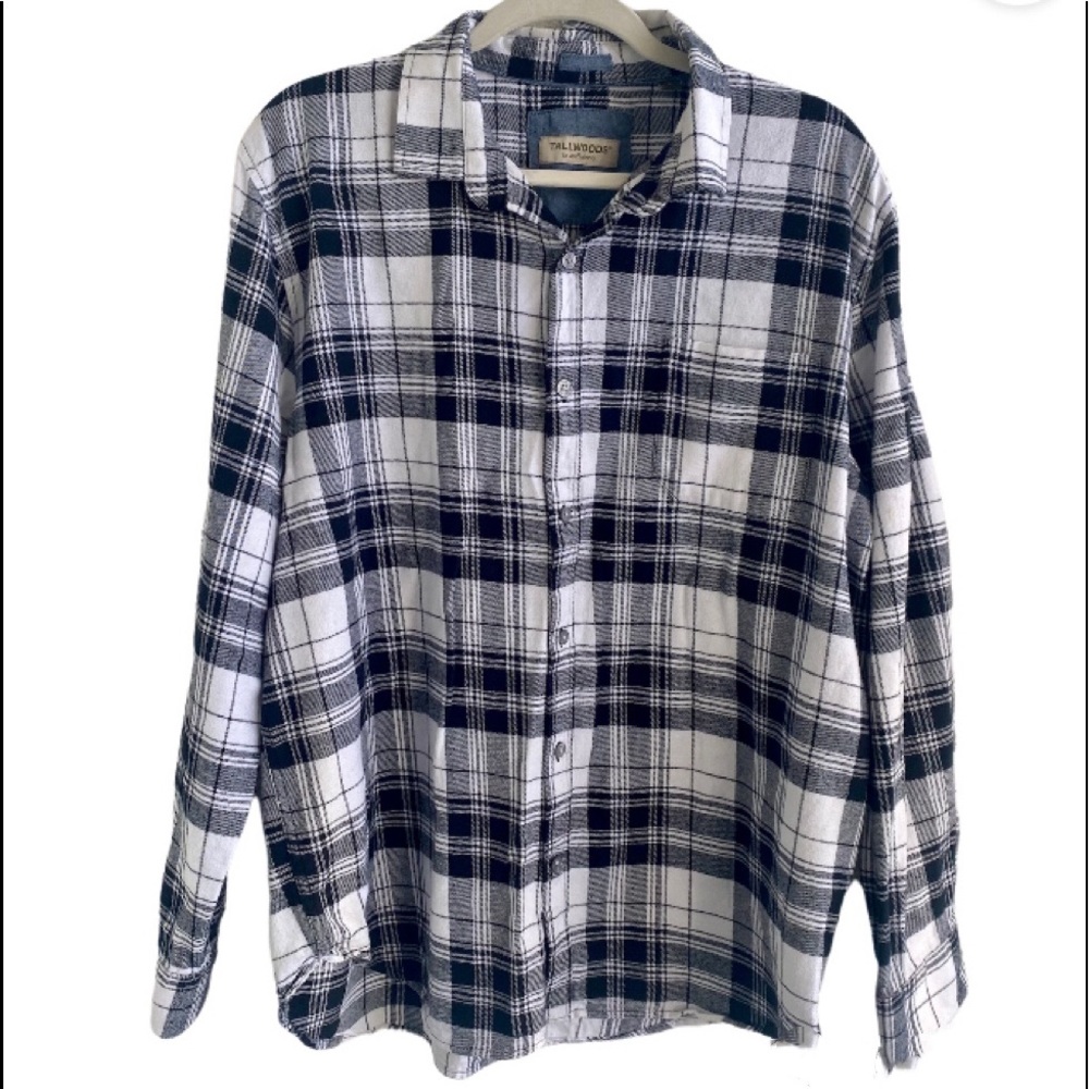 Bruno Milano Tallwoods Flannel Shirt Black /White Plaid
